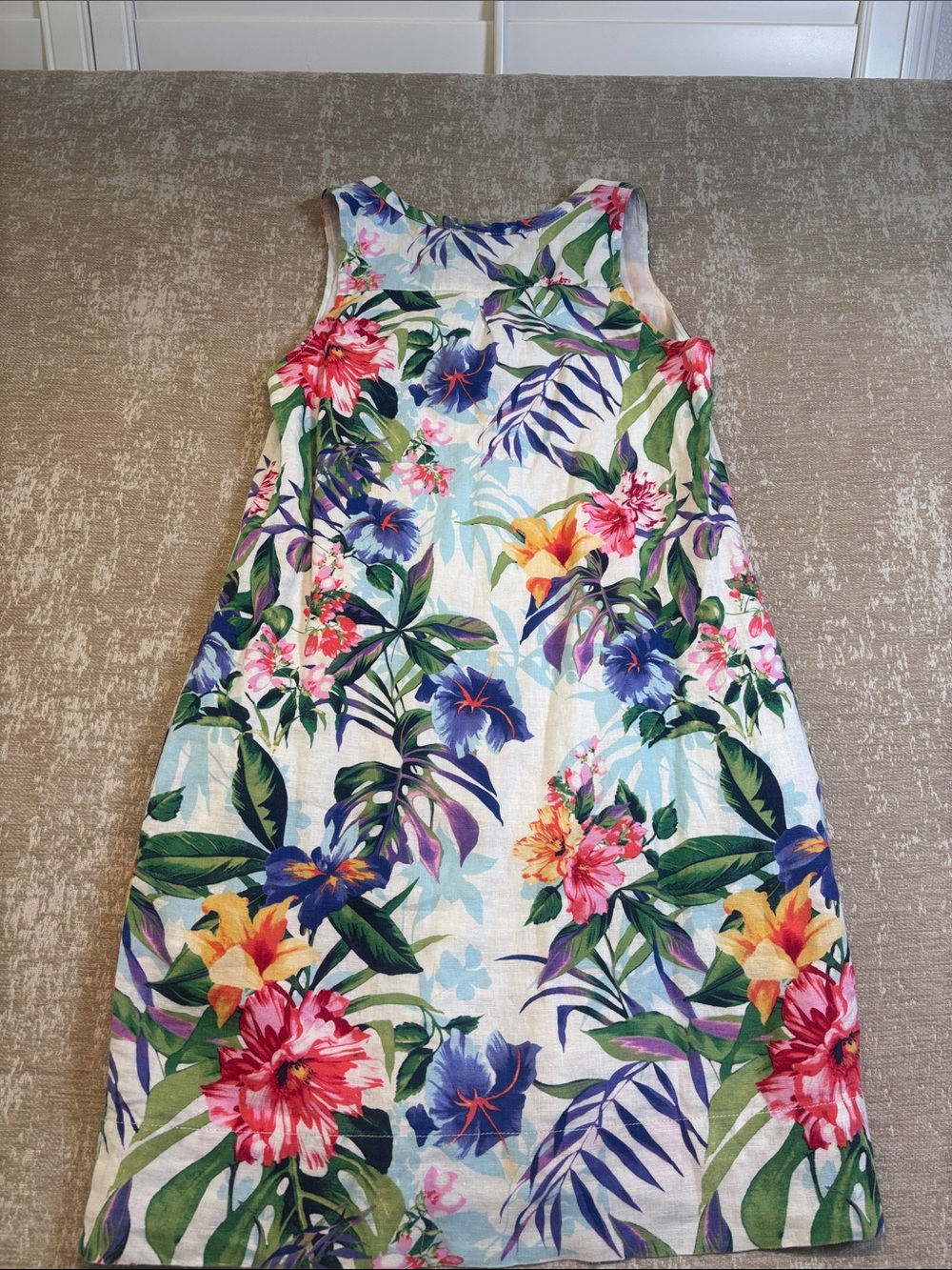 Tommy Bahama Disney Jungle Jubilee Linen Tropical Shift Dress XS Hidden Mickey - Picture 6 of 8